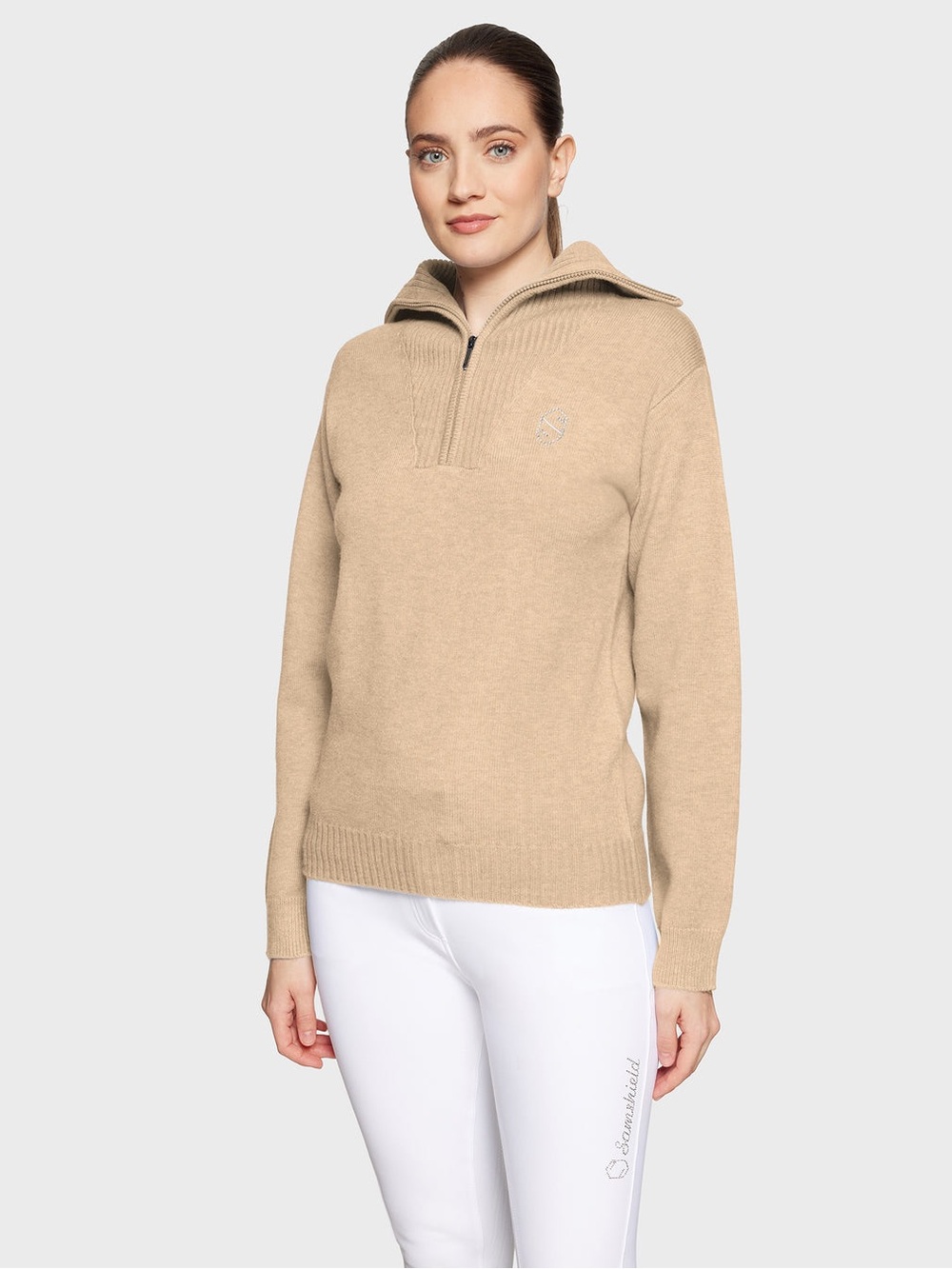 Samshield Suzanne Women's Long-Sleeved Half Zip Sweater Swarovski Premium Line